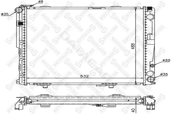 Радиатор охлаждения STELLOX 10-25904-SX