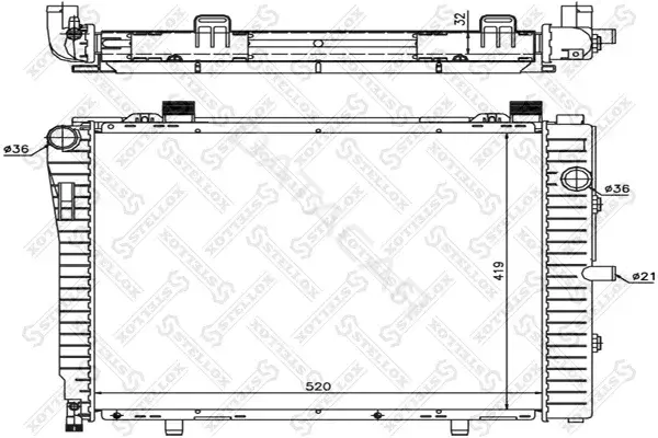 Радиатор охлаждения STELLOX 10-25908-SX