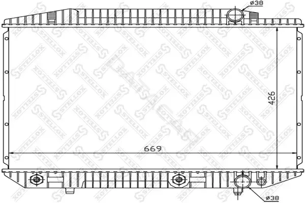 Радиатор охлаждения STELLOX 10-25911-SX