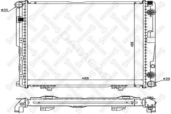 Радиатор охлаждения STELLOX 10-25918-SX