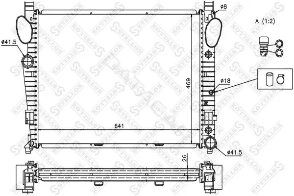 Радиатор охлаждения STELLOX 10-25930-SX