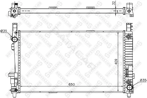 Радиатор охлаждения STELLOX 10-25936-SX