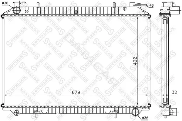 Радиатор охлаждения STELLOX 10-25975-SX
