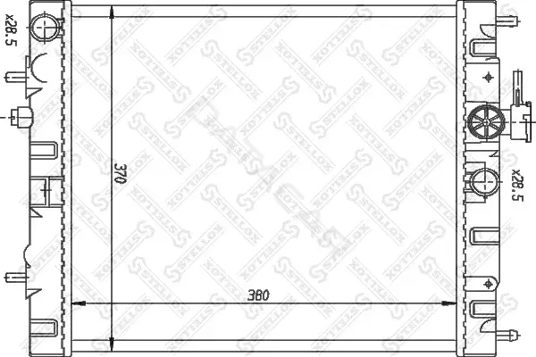 Радиатор охлаждения STELLOX 10-25984-SX