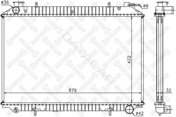 Радиатор охлаждения STELLOX 10-25990-SX