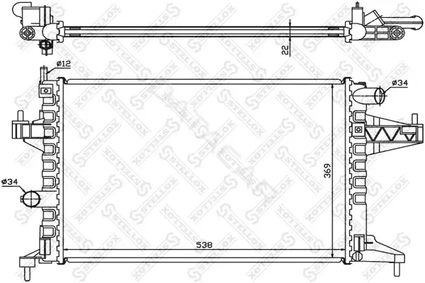 Радиатор охлаждения STELLOX 10-25995-SX