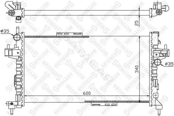 Радиатор охлаждения STELLOX 10-26053-SX