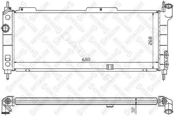Радиатор охлаждения STELLOX 10-26068-SX