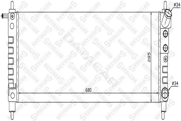 Радиатор охлаждения STELLOX 10-26076-SX