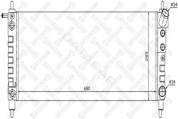 Радиатор охлаждения STELLOX 10-26077-SX