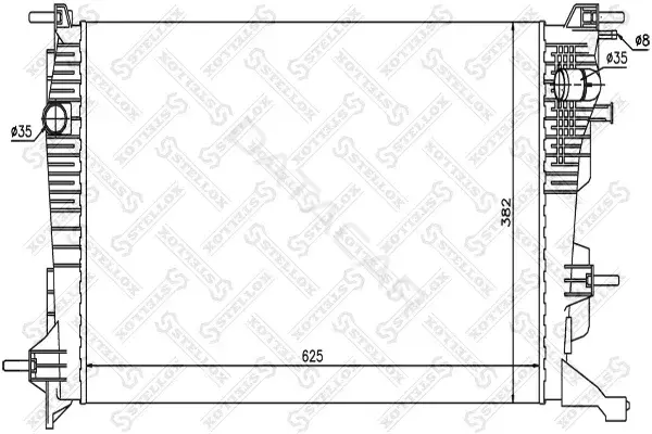 Радиатор охлаждения STELLOX 10-26162-SX
