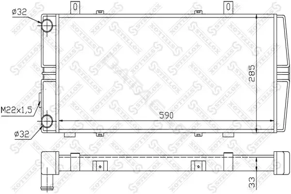 Радиатор охлаждения STELLOX 10-26240-SX