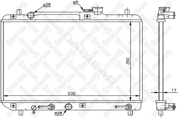 Радиатор охлаждения STELLOX 10-26261-SX