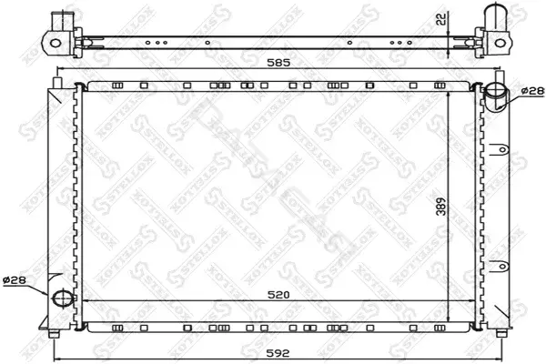 Радиатор охлаждения STELLOX 10-26281-SX