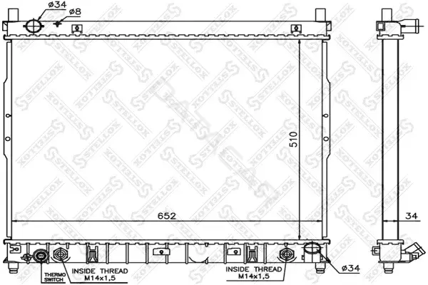 Радиатор охлаждения STELLOX 10-26289-SX