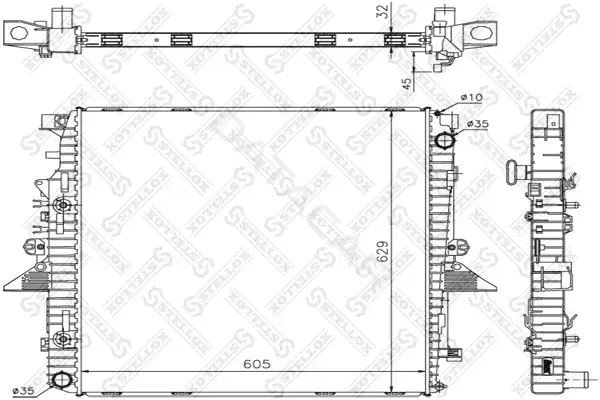 Радиатор охлаждения STELLOX 10-26290-SX