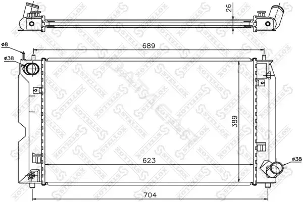 Радиатор охлаждения STELLOX 10-26308-SX