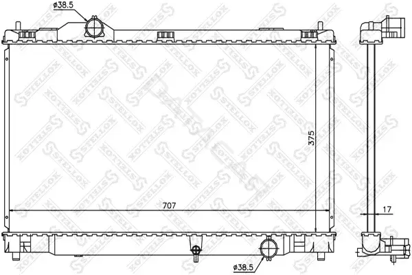 Радиатор охлаждения STELLOX 10-26322-SX