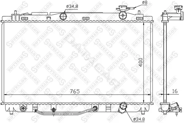 Радиатор охлаждения STELLOX 10-26334-SX