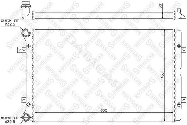 Радиатор охлаждения STELLOX 10-26403-SX