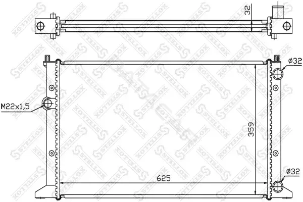 Радиатор охлаждения STELLOX 10-26427-SX