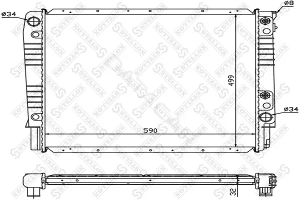 Радиатор охлаждения STELLOX 10-26445-SX