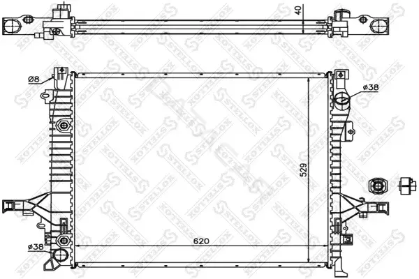 Радиатор охлаждения STELLOX 10-26462-SX