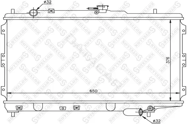 Радиатор охлаждения STELLOX 10-26467-SX
