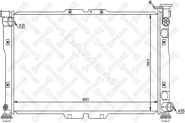 Радиатор охлаждения STELLOX 10-26473-SX