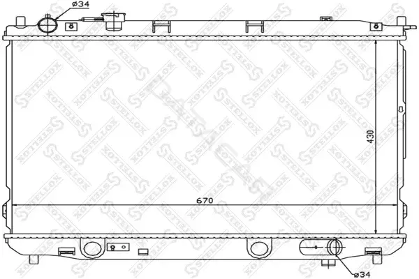 Радиатор охлаждения STELLOX 10-26486-SX