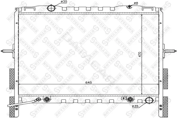 Радиатор охлаждения STELLOX 10-26494-SX