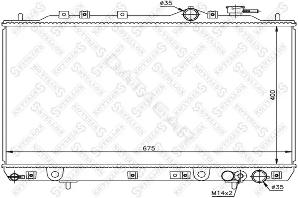 Радиатор охлаждения STELLOX 10-26525-SX