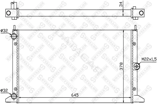 Радиатор охлаждения STELLOX 10-26573-SX