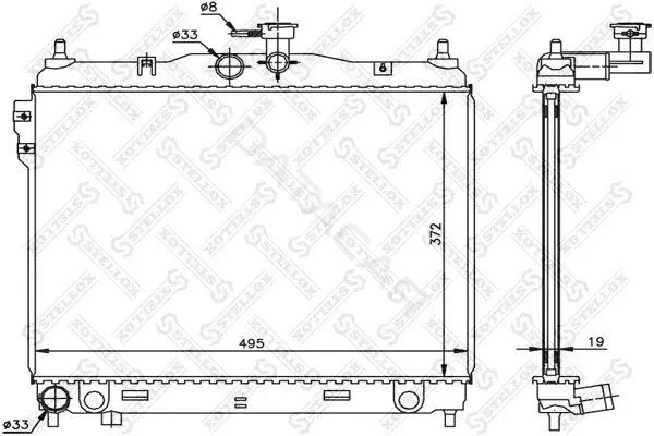 Радиатор охлаждения STELLOX 10-26603-SX