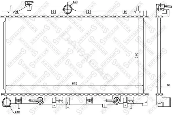 Радиатор охлаждения STELLOX 10-26649-SX