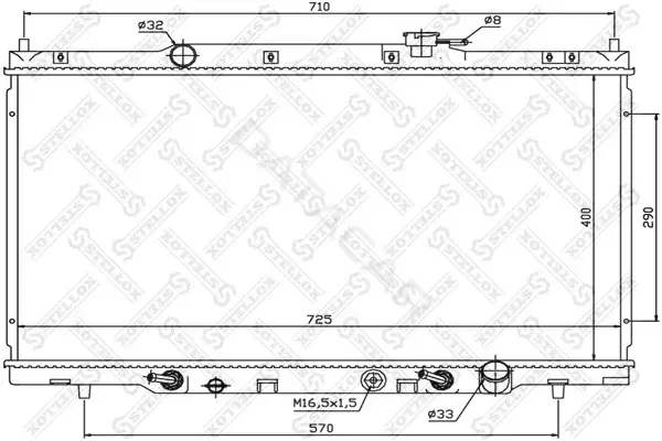Радиатор охлаждения STELLOX 10-26666-SX