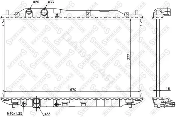 Радиатор охлаждения STELLOX 10-26681-SX