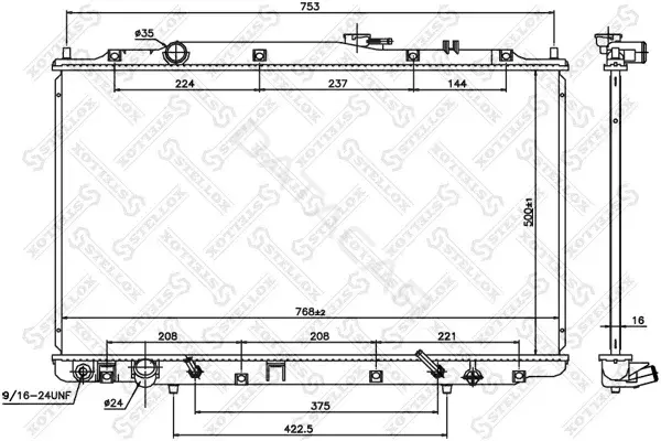Радиатор охлаждения STELLOX 10-26782-SX