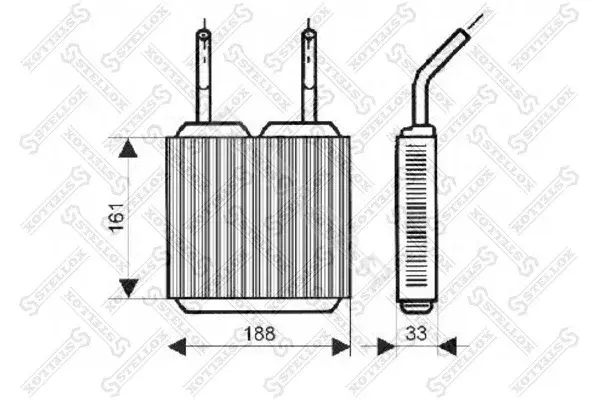 Радиатор печки STELLOX 10-35045-SX