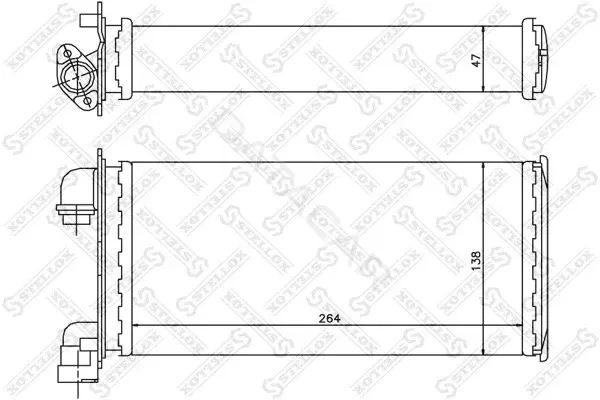 Радиатор печки STELLOX 10-35078-SX