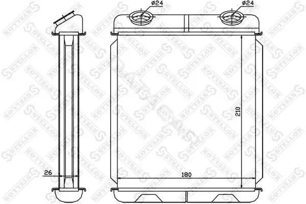 Радиатор печки STELLOX 10-35085-SX