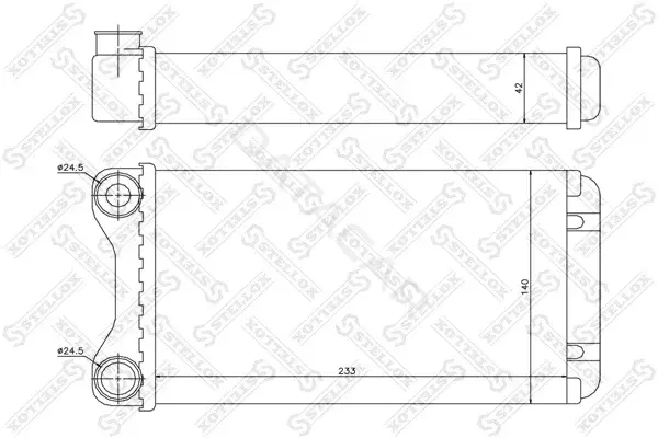Радиатор печки STELLOX 10-35102-SX
