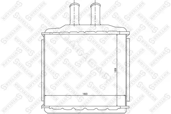 Радиатор печки STELLOX 10-35105-SX