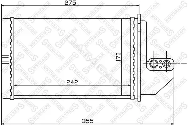 Радиатор печки STELLOX 10-35138-SX