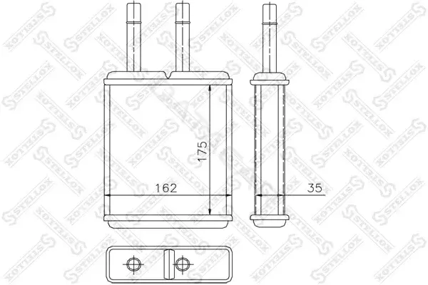 Радиатор печки STELLOX 10-35169-SX