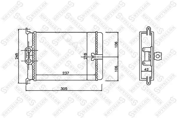 Радиатор печки STELLOX 10-35171-SX