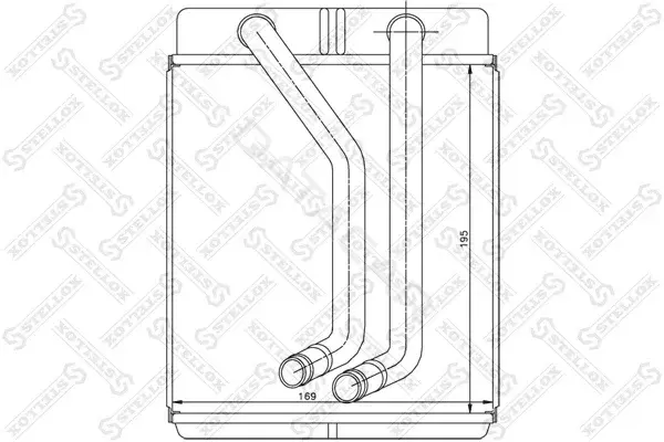 Радиатор печки STELLOX 10-35224-SX