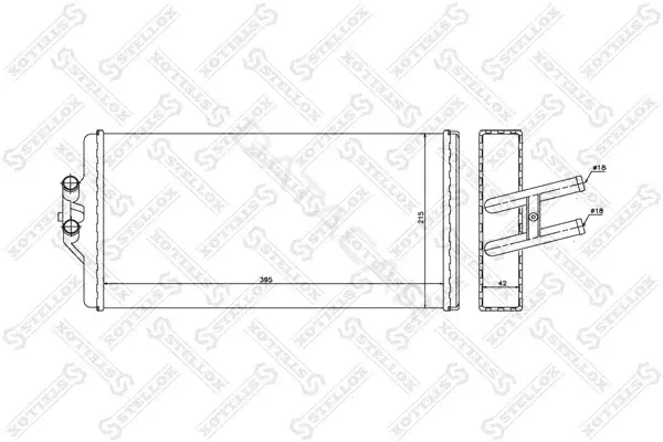 Радиатор печки STELLOX 10-35232-SX