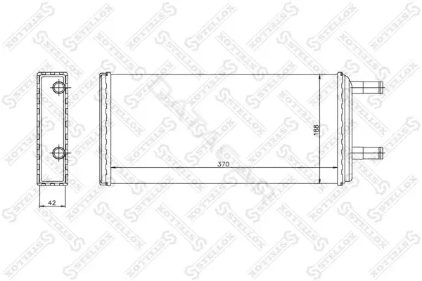 Радиатор печки STELLOX 10-35233-SX
