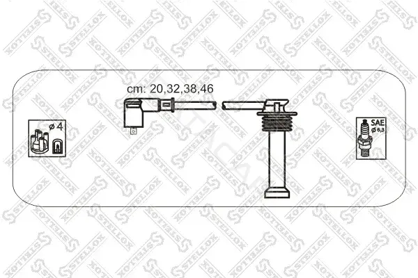 Высоковольтные провода STELLOX 10-38143-SX